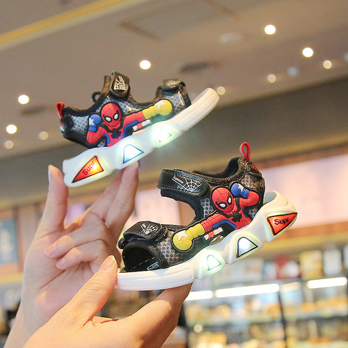 One piece drop shipping Korean baby shoes 2024 summer baby toddler sandals 1-6 years old soft bottom baby shoes for men and women