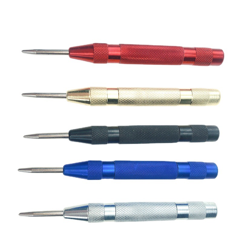 Localizador de punzón central semiautomático Punzón de posicionamiento manual Ventana rota Martillo DE SEGURIDAD Punzón central Punzón de sombrero rojo