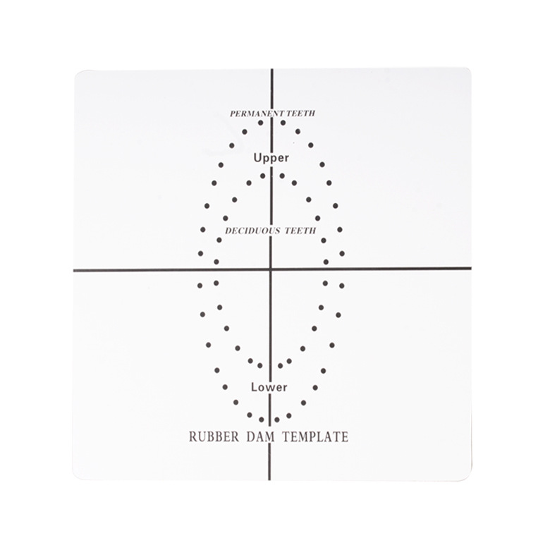 Placa de posicionamiento oral dental sello de goma posicionamiento localizador de caucho alcanfor tela puncher sello de goma Placa de perforación