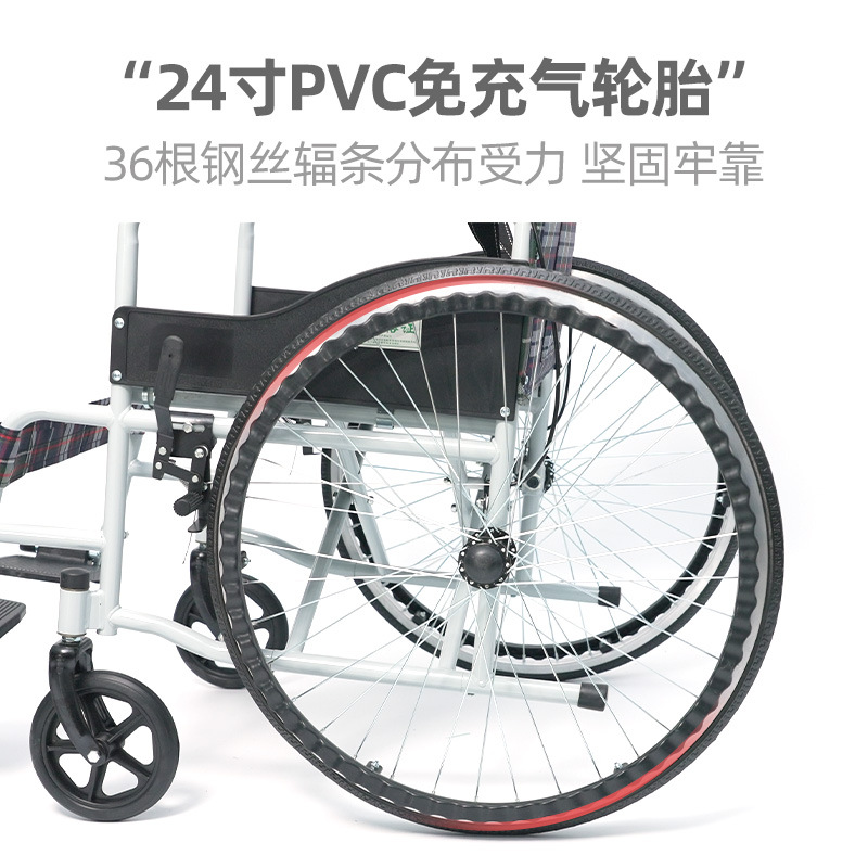 Silla de ruedas manual al por mayor transfronteriza Silla de ruedas para personas mayores discapacitadas al por mayor scooter plegable fácil portátil para personas mayores