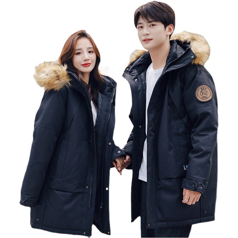 Chaqueta de plumón al por mayor para hombres y mujeres mismo invierno abrigo a prueba de frío pato blanco abajo Chaqueta ligera de estilo coreano chaqueta de plumón al por mayor