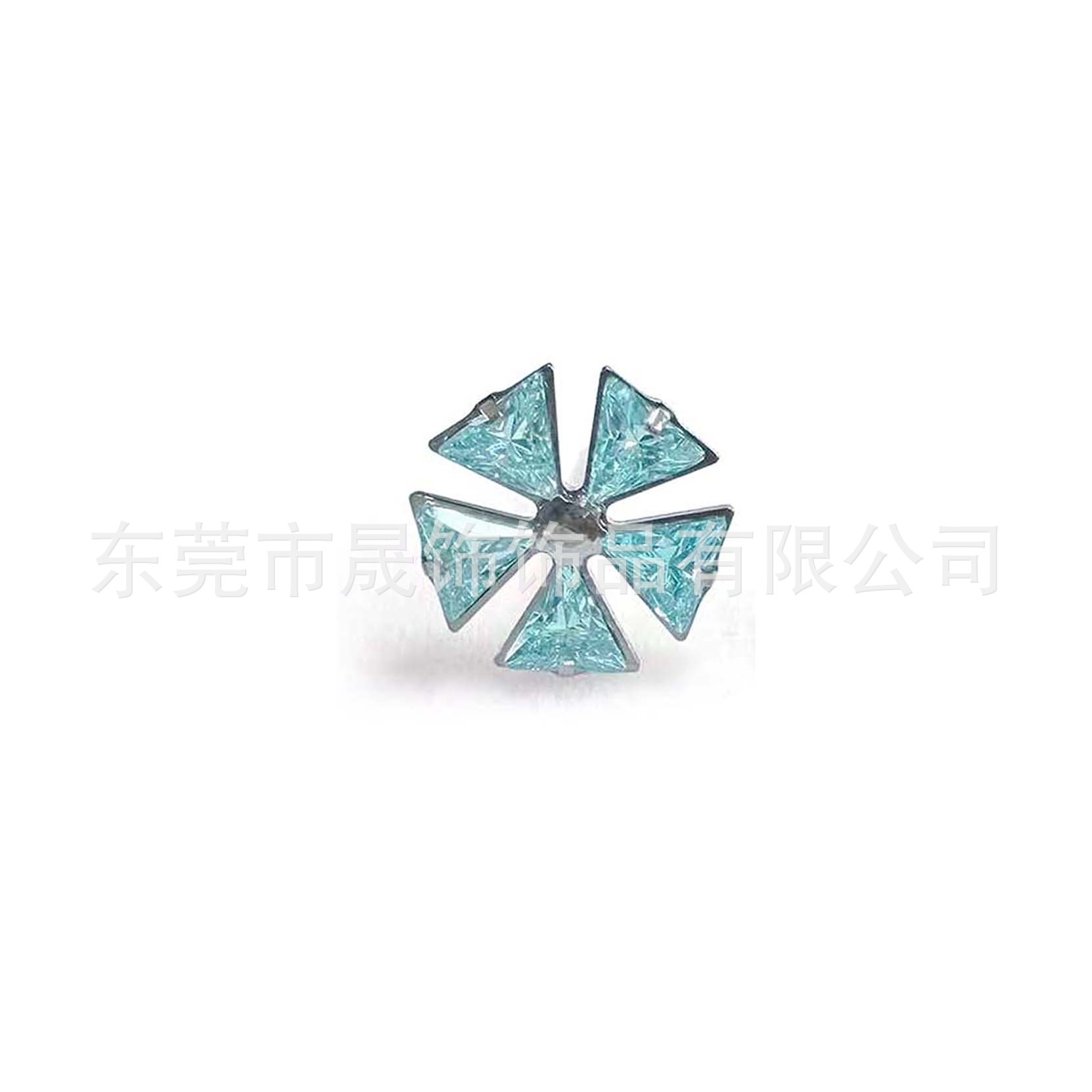F136 Titanium 风车 Studded Cubic Zirconia Ear Stud Helix Cartilage Stud G23 Implant Grade Titanium 人体 Piercing Jewelry Accessories 头