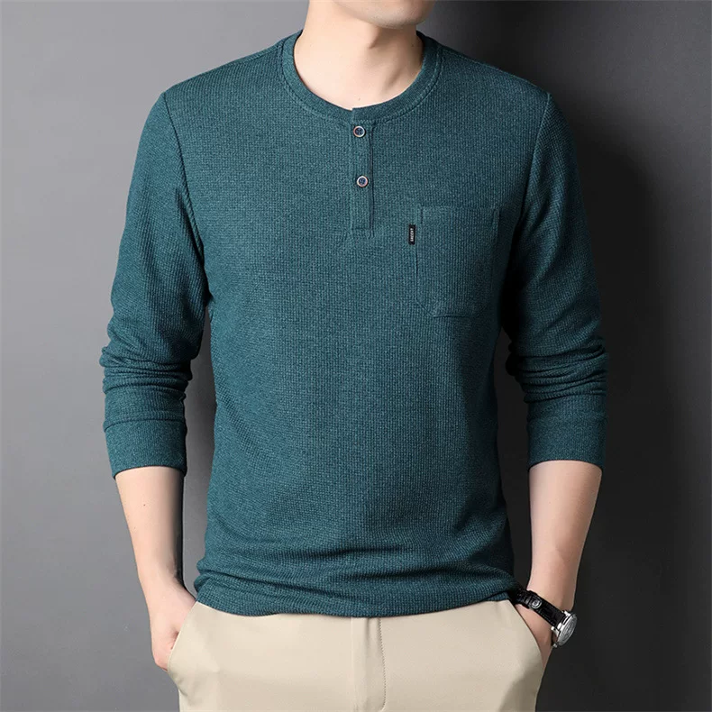 Spring long-sleeve, T-shirt, thin sweatshirt, for middle age