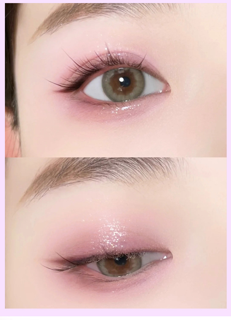 Ice cream eyeshadow palette, pure nine-color pearlescent, matte, glossy, ground color, glitter, sequins, beginner's blush, high-gloss nine-grid undefined