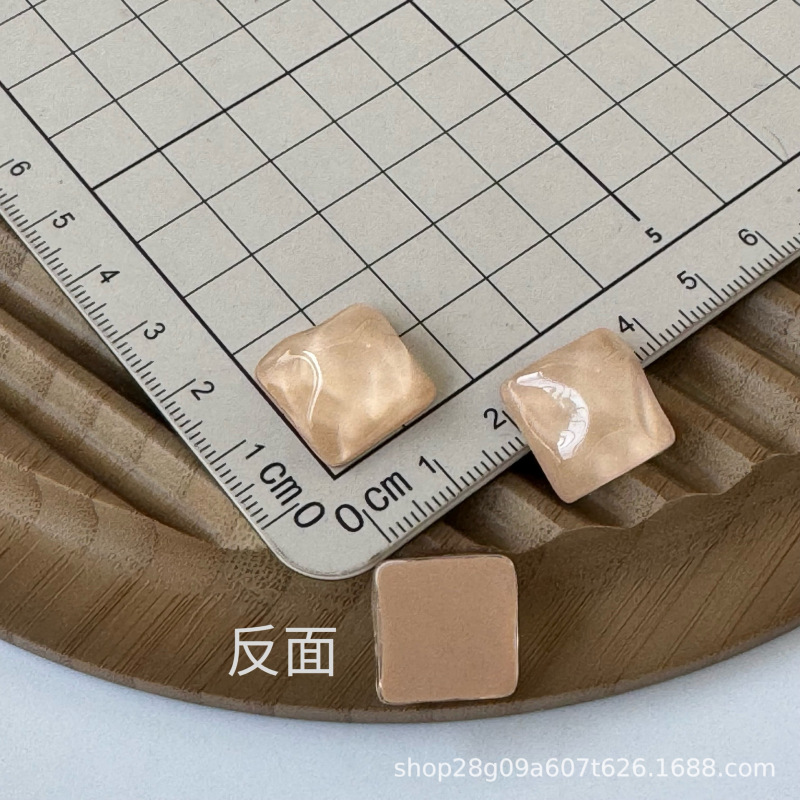 女款冰透水晶五星爱心diy树脂配件饰品手工耳夹吊坠配饰材料批发|undefined