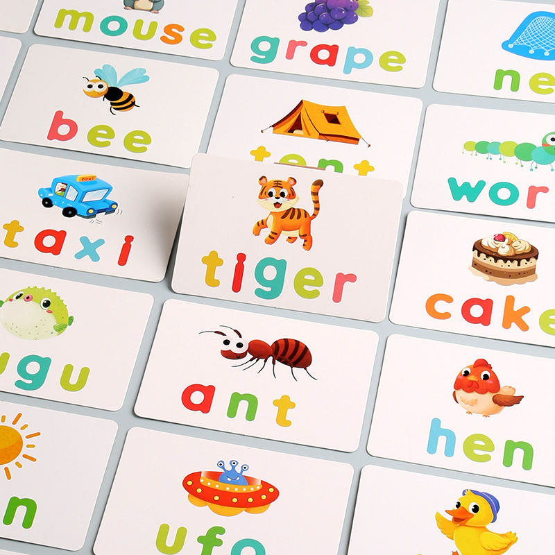 子供の 26 文字英語カード鉄箱ポータブル学習スペル単語認知赤ちゃん早期教育知育玩具|undefined