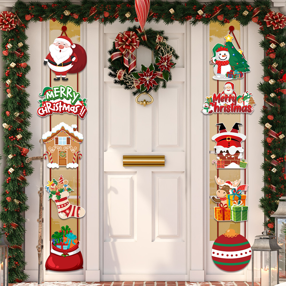 Decoraciones Navideñas para Puertas, Adornos Navideños, Decoraciones para Regalos, Artículos para Fiestas