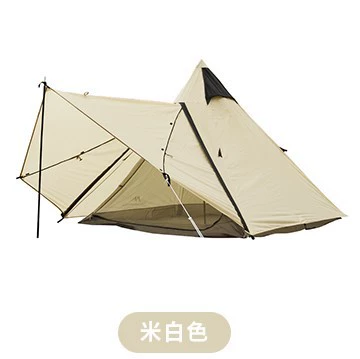 Indian tent sun protection Çadırlar - black-tower-canopy-beige-3-4-people