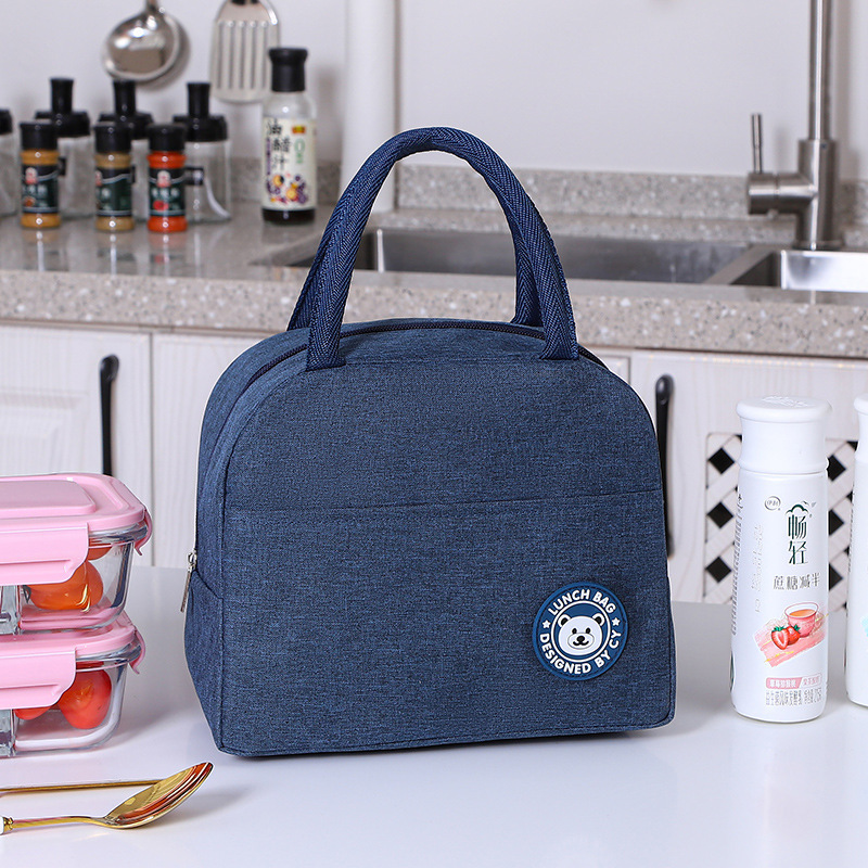 Thermal insulation bag aluminum foil thickened thermal lunch box bag waterproof lunch bag lunch box bag lunch bag handbag Thermal insulation bag aluminum foil thickened thermal lunch box bag waterproof lunch bag lunch box bag lunch bag handbag