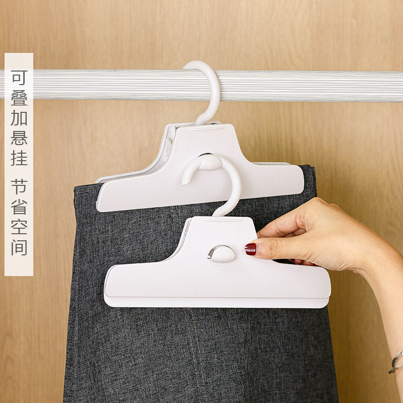 Japanese Style Can Rotate 360 Degrees ° Rotating Storage Rack for Organizing Clothes Without Dead Corners, Wardrobe Storage Clip for Trousers