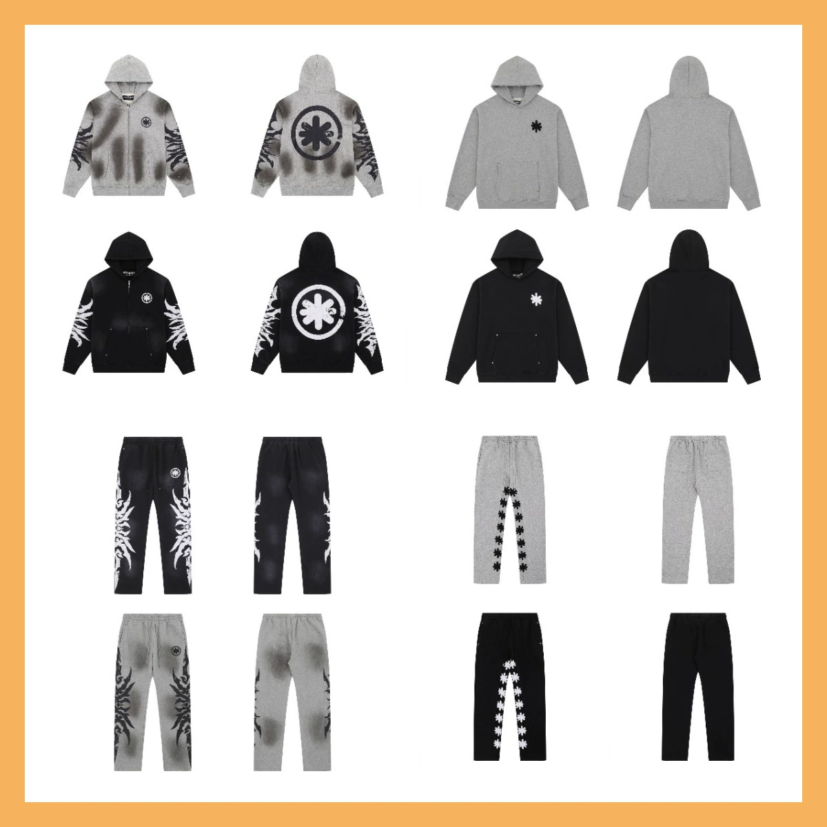 LOSTSHDWS, модный американский бренд, рваная толстовка с капюшоном, уличная повседневная куртка, женская толстовка, брюки, костюм