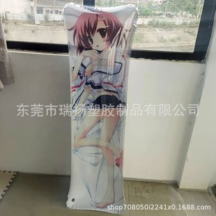 Custom-made PVC inflatable ultra-transparent high-definition pattern adult equal-body two-dimensional girlfriend pillow