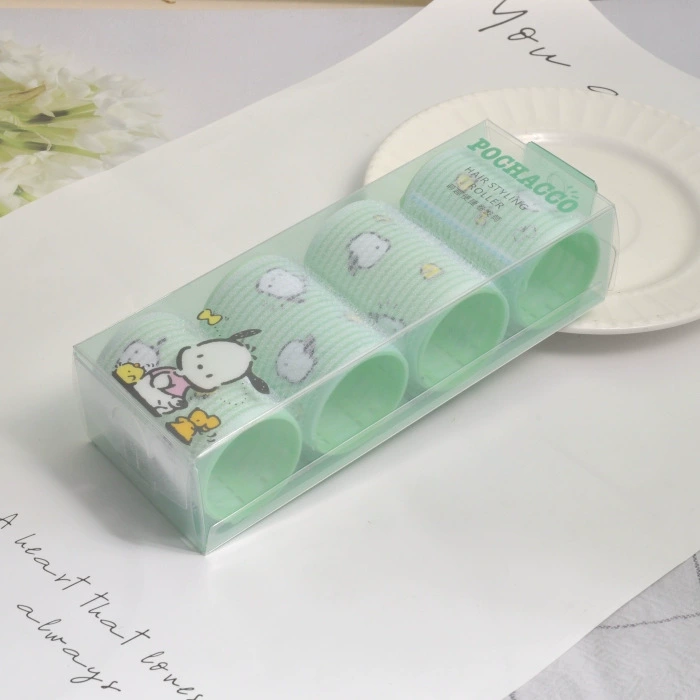 Hair styling rollers Hello Kitty Sanrio, 4-piece bangs volume rollers with cute character prints
