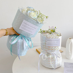 New fashion flower wrapping paper, ice cube flower wrapping film, cat eye mask bouquet wrapping paper, floral flower shop waterproof