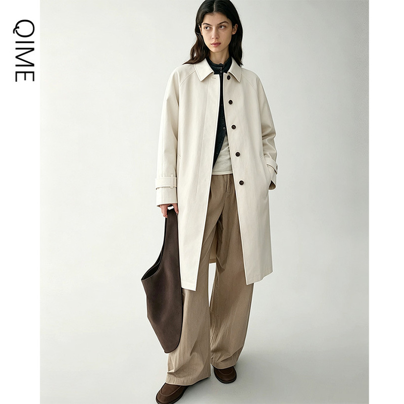 Elegant Trench Coat for Women 2026 New Autumn Jacket Casual Versatile Mid-Length Coat High-Quality Women's Clothing Wholesale