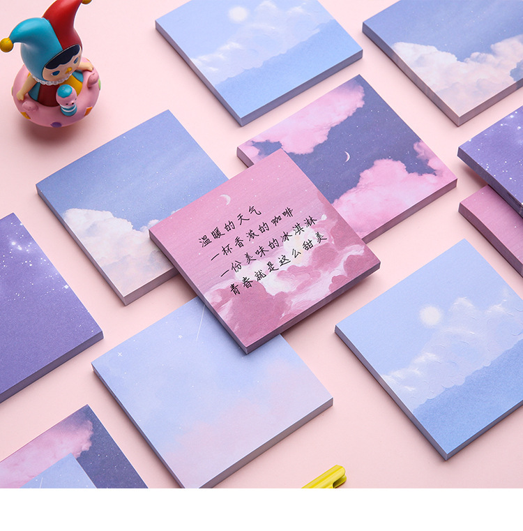 Starry Sky Sticky Notes Students Use Sticky Note Tear Strong Stickiness 1 Piece display picture 1