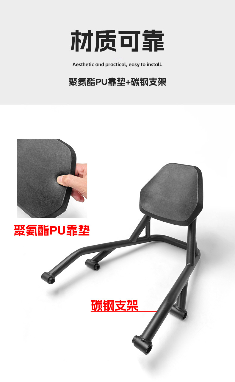 Suitable for Chunfeng Clc450 Retro Backrest Waterproof Sun Protection Seat Back Cushion Rear Seat Tail Wing Modification Accessories