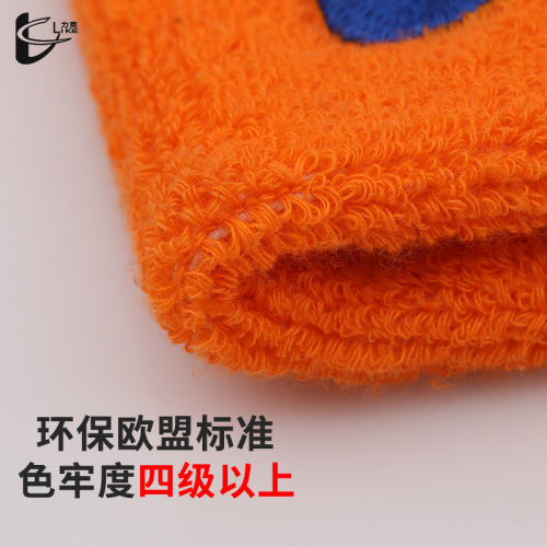 Wholesale zipper pocket storage cotton sweat-absorbent breathable sports cycling basketball fitness wristband