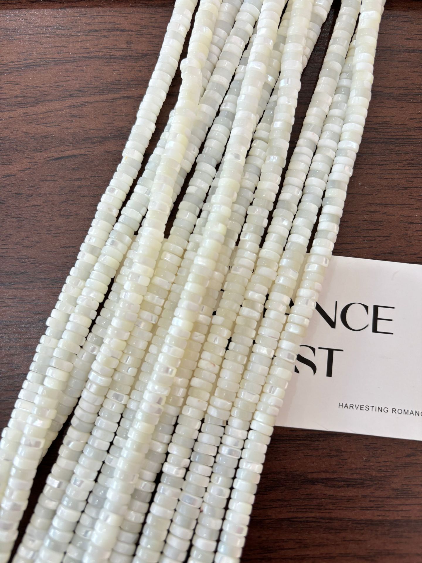 Deep-sea shell pearls, horseshoe snail discs, white mother-of-pearl spacer beads, DIY semi-finished jewelry accessories, wholesale from the source