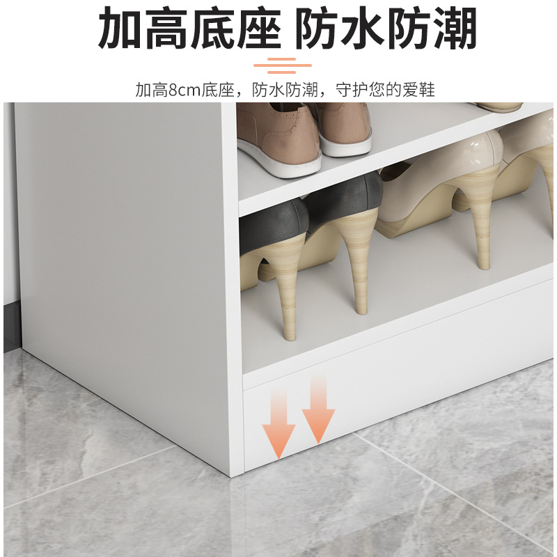 Zapatero puerta simple hogar multi-capa de almacenamiento artefacto ahorro de espacio esquina pequeño zapato estante a prueba de polvo