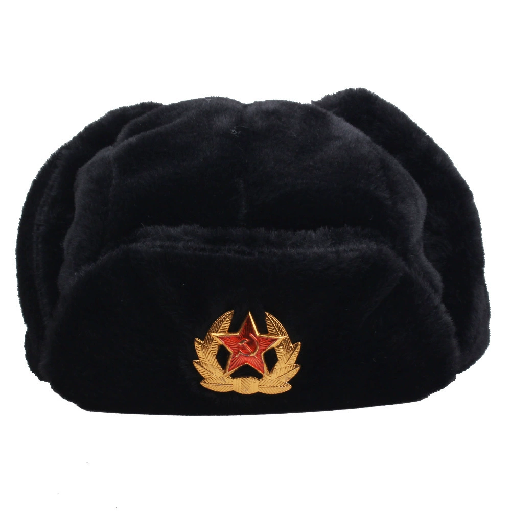 Советская эмблема CCCP Lei Feng Hat Уличная морозостойкая утолщенная флисовая мужская и женская зимняя теплая хлопковая шапка с защитой ушей Amazon