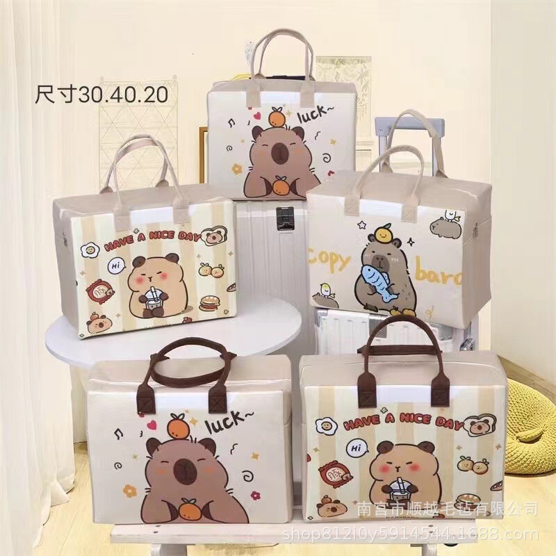 Felt Bag, Handbag, Cartoon Travel Bag, Student Storage Bag, Suitcase, Tote Bag, Multi-National Certification, Lightweight, Handmade