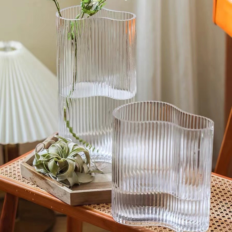 Net red glass vase Nordic inspiration