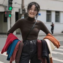 新品冲销量半高领毛衣打底衫女冬显瘦新款内搭长袖上衣百搭针织衫