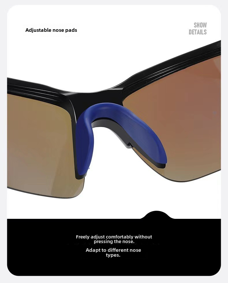 Occhiali da pesca polarizzati Orologio da pesca Occhiali da sole polarizzati anti-ultravioletti galleggianti Occhiali da sole sportivi da guida per equitazione all'aperto Luya_voghion.com