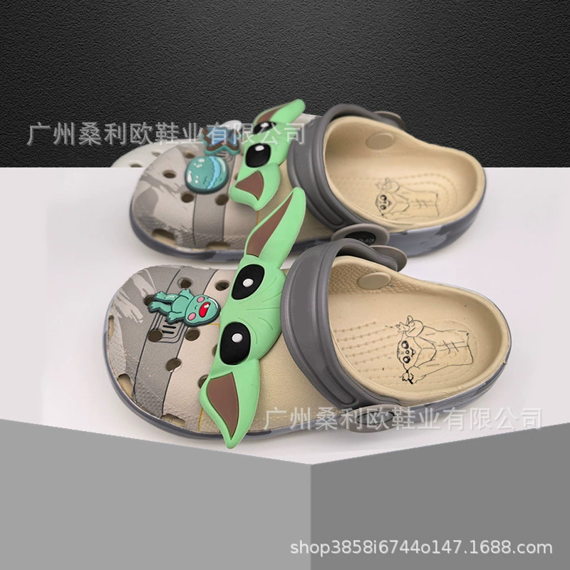Crocs Star Wars, сандалии для мальчиков и девочек, новые летние противоскользящие пляжные туфли на мягкой подошве