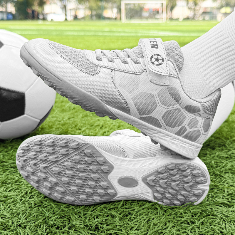 Zapatillas de Fútbol Infantiles con Cierre Adhesivo TF de PU y Malla Transpirables para Tierra image 4