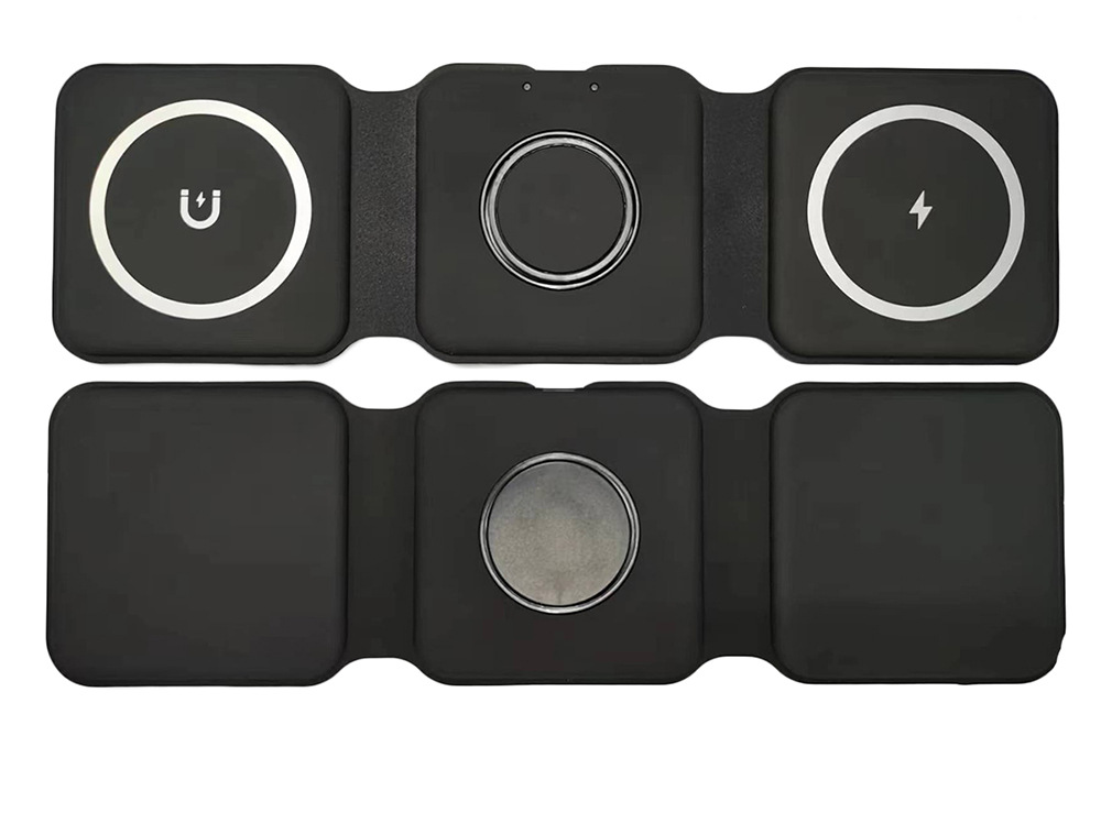 Cargador magnético 3en1, plegable, móvil