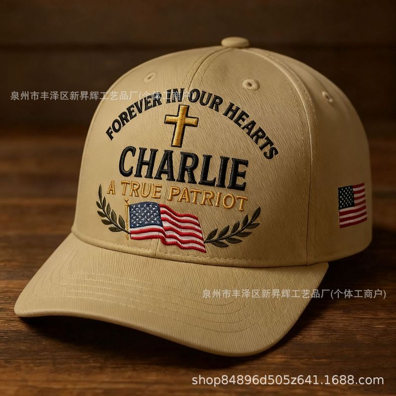 跨境亚马逊Charie Kirk Memorial cap棒球帽|undefined