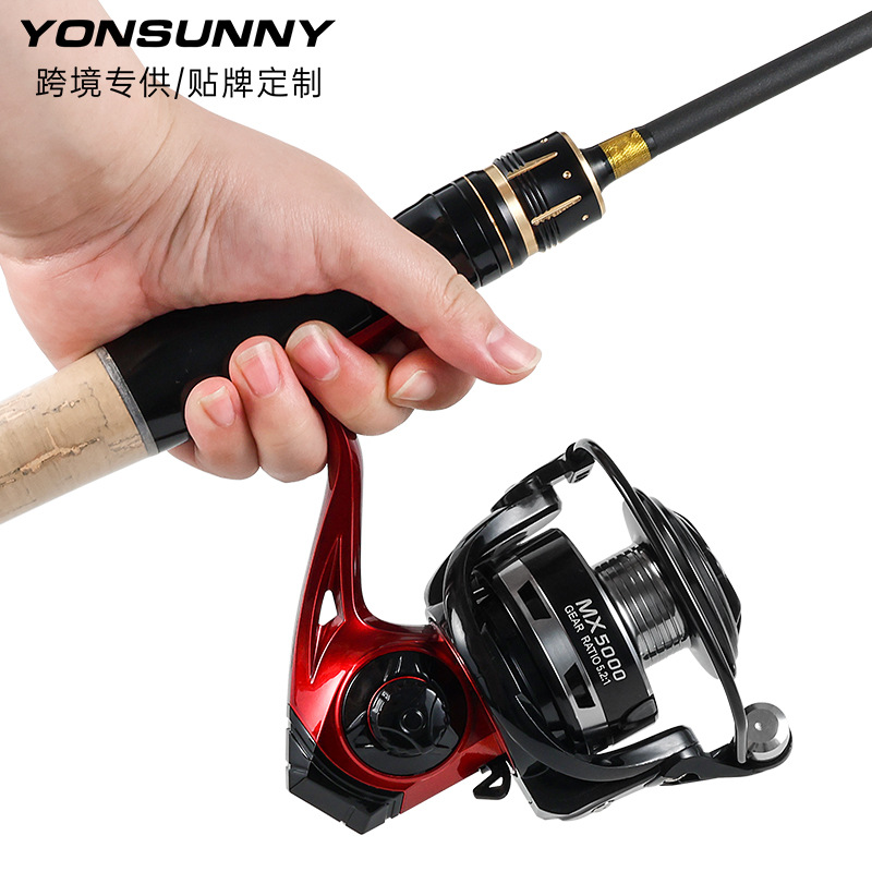 亞馬遜/TEMU跨境無間隙紡車輪漁輪金屬頭漁線輪路亞輪超遠投魚輪