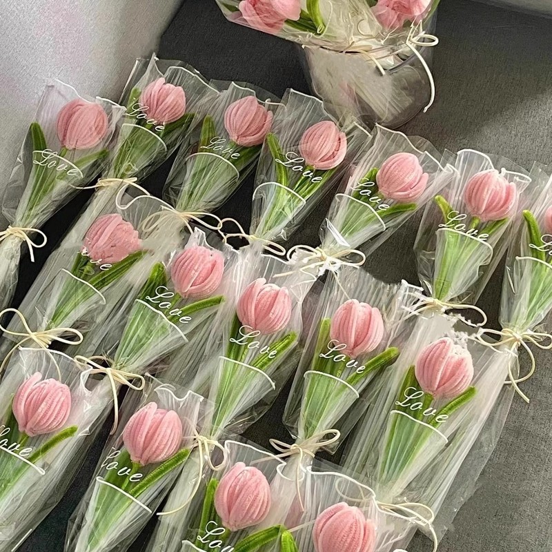 母亲节扭扭棒花束手工编织diy材料包郁金香成品520送女朋友闺蜜|undefined