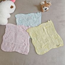 出口日本外贸原单  高档精品棉质  异形小方巾 小手帕 擦汗巾方巾