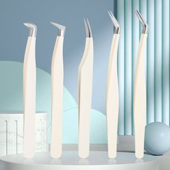 Factory false eyelash tweezers, beauty eyelash eyelash extension clamp dolphin golden feather clamp high-precision blooming eyelash comb eyebrow clamp tool