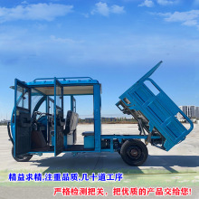 精寶選配貨油電兩用致富電動三輪車全封閉雙排電動客運貨運三輪車