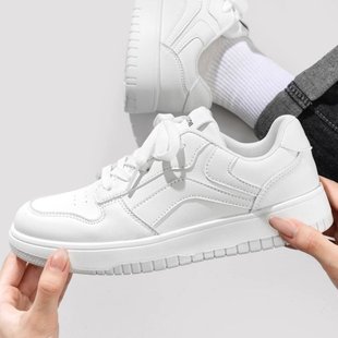 White Shoes Women's Summer 2023 New Arrival Korean Style Lightweight Breathable All-match Thick-soled Student Casual Sports Sneakers