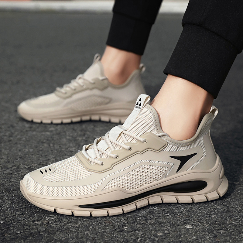 Dad's Male 2024 Spring Breathable Running Thick Sole Student Men's Trend Versatile Mesh Casual Shoe_voghion.com