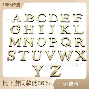 Cross -Bordder Direct Share Gold Акриловое зеркало английское наклейка на стенах Eva Comborment Comborment Creative Home