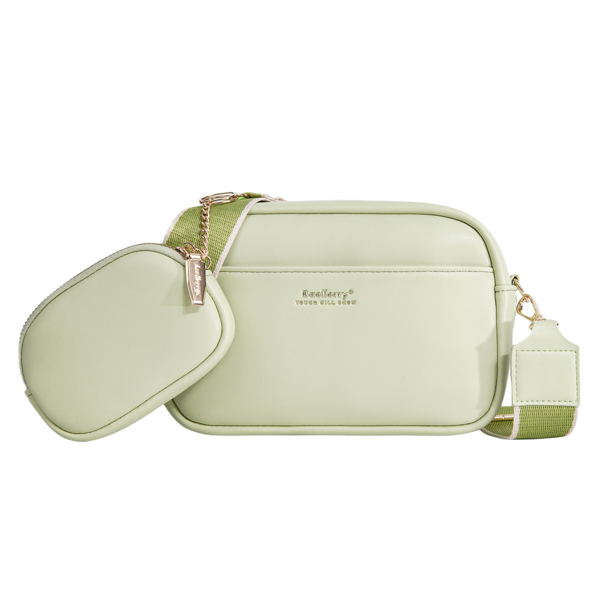 Polyurethane capacious shoulder bag