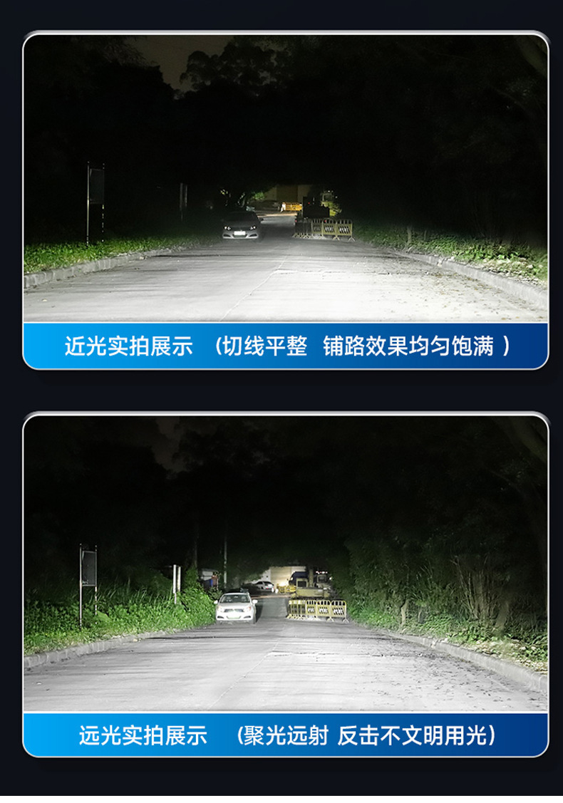 LED Spotlight Laser Gun Headlight 12V-80V Motorcycle Electric Vehicle