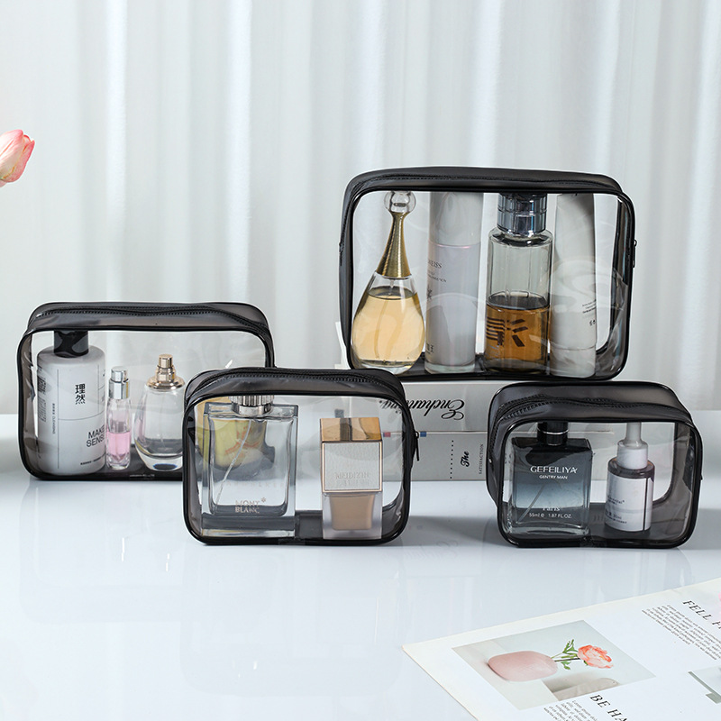 Pvc Cosmetic Bag Transparent Waterproof Travel Set Special Large Capacity Cosmetic Bag Portable Storage Zipper Toiletry Bag