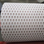 卷筒白牛皮纸印刷包装纸品牌logo印刷提供多色染色印刷加工厂家