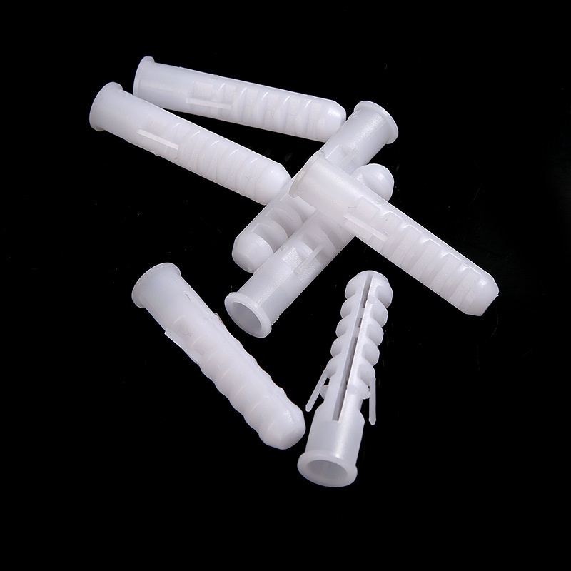 10*50mmプラスチックゴムゴム粒四角締め付け膨張プラグPE白色透明プラスチックナイロン膨張管膨張管|undefined