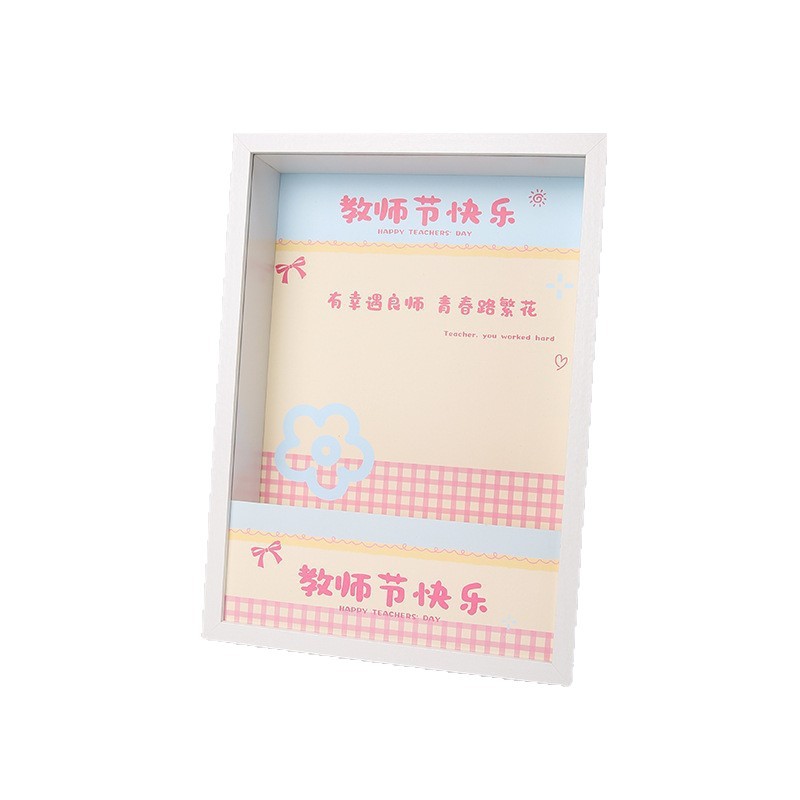 Feliz regalo del día del maestro, caja de madera, embalaje de flores, regalo para el maestro, embalaje de flores.