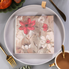 Factory 3D stereoscopic printing table napkins and paper towels, suitable for Western restaurants, bakeries, and wholesale facial towels