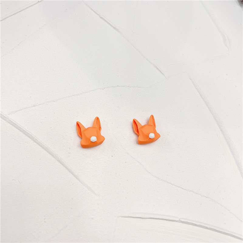 Simple Style Animal Heart Shape Plastic Epoxy Women's Ear Studs 1 Pair display picture 15