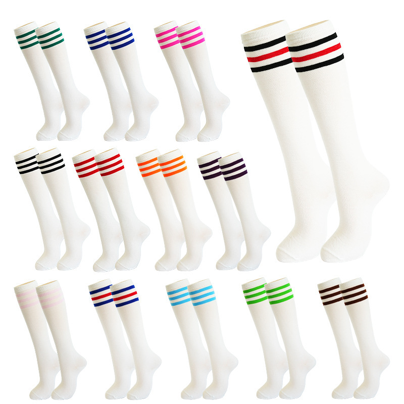 Cross-border foreign trade women's knee-high socks, striped style, party performance socks, calf socks, sports JK college style Cross-border foreign trade women's knee-high socks, striped style, party performance socks, calf socks, sports JK college style